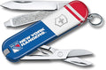 Victorinox Classic SD Swiss Army Knife – Compact 7 Function Swiss Made Pocket Knife with Small Blade Screwdriver and Key Ring – New York Rangers