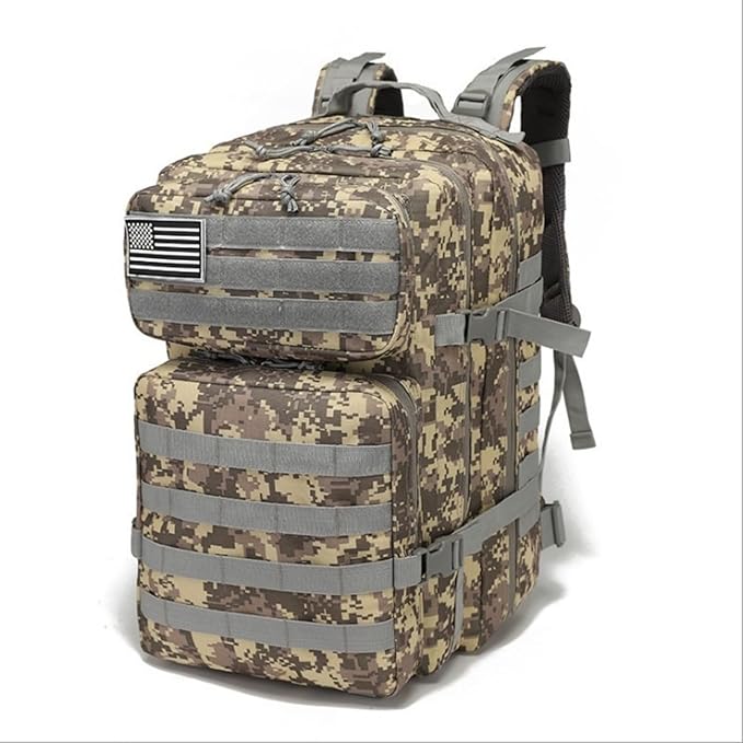 Outdoor sports large capacity backpack camping hiking 3P tactical waterproof mountaineering multifunctional computer