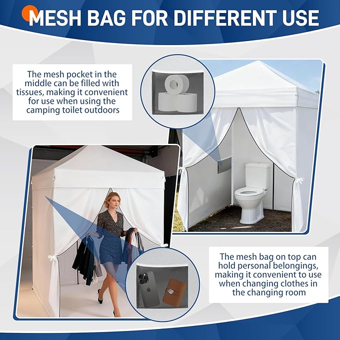 Outvita Pop Up Privacy Tent Instant Privacy Dressing Changing Room Bathroom &amp Toilet Stall 5x5ft Portable Outdoor Shelter for Camping Hiking Fishing Picnic Beach Swimming Pool with Carry Bag