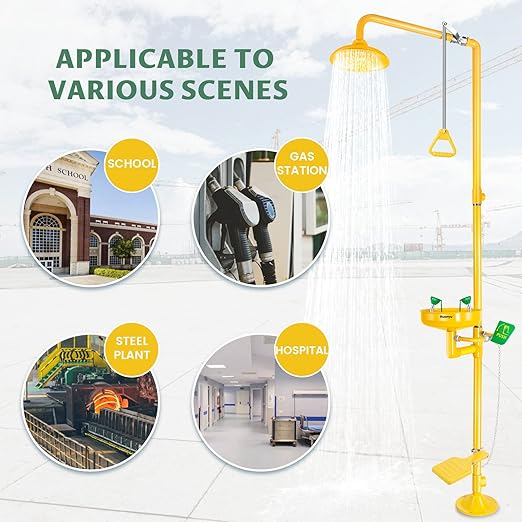 Huanyu Emergency Shower Station (Yellow 1107Y-1)