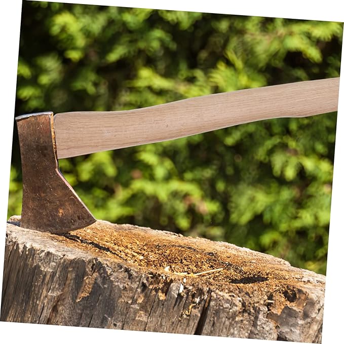 Totority 1set Wooden Hatchet Handle Set LARP Axe Handle Replacement Sturdy Material for Builders Carpenters