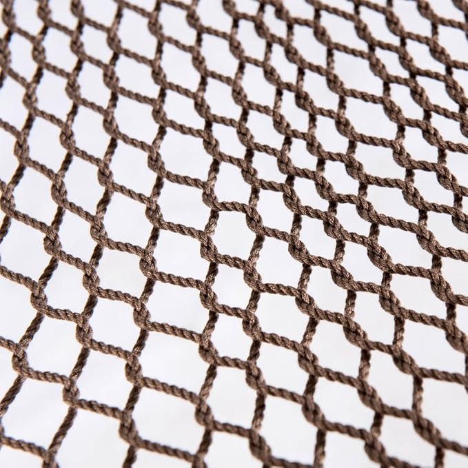 Lazy Daze Hammocks 10.5 FT Double 2 Person Caribbean Rope Hammock Hand Woven Polyester Hammock with Spreader Bars for Outdoor Backyard Patio Poolside 450 LBS Capacity Brown