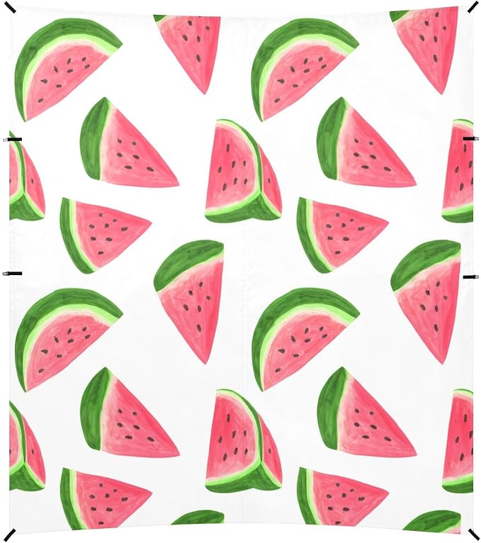 xigua Watermelon Beach Tent Sun Shelter with Carrying Bag - Silver Coated Oxford Fabric Beach Canopy for Beach Camping Fishing - Includes Windproof Ropes Sandbags &amp Stakes