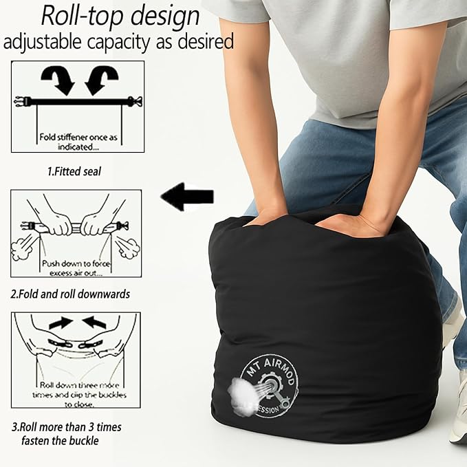 MT 70D eVac Compression Sack 38L with Army Military Modular Sleeping Bags System