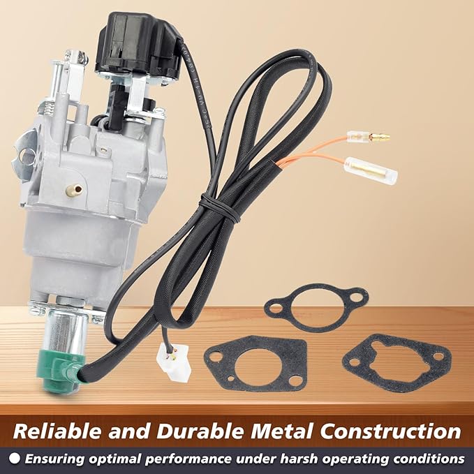 Inverter Generator Carburetor Compatible with Harbor Freight Predator 9500 Watt Surper Quiet Generator Model 57080 and 59188 Air Intake Gaskets Included