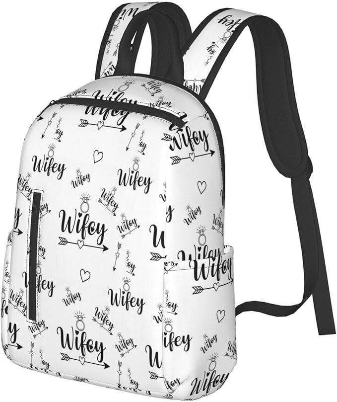 diamond Bride Wifey Gift Backpack Bookbag Outdoor Daypack with Adjustable Shoulder Straps Multipurpose Backpack