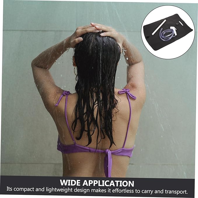 Totority 1set Portable Outdoor Shower Pouch Compact Camping Accessory for Hiking Backpacking Fishing and Road Trips Convenient and Design for Refreshing Cleanliness