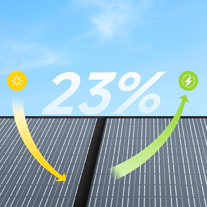 ALLPOWERS SOLAX SE100 100W Portable Solar PanelHigh-Efficiency 23%-25% Monocrystalline Folding Solar Charger for Solar GeneratorCamping&ampRV12V/24V CompatibleIP68 Waterproof