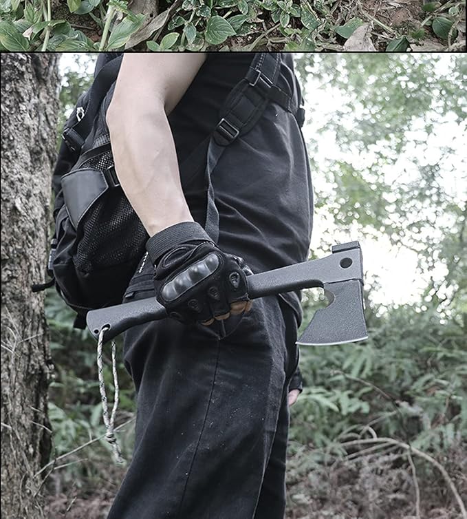 Outdoors Tactical Engineer Axes Multifunctional Outdoor Axe Camping Artillery Fire Rescue Hammer Hiking Tools