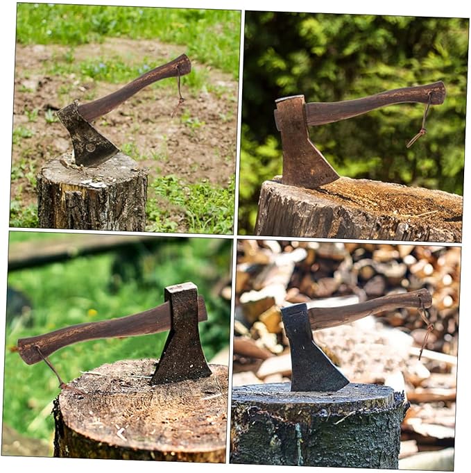 BESPORTBLE 2pcs Axe Handle Replacement Sturdy Wooden Axe Grip Ergonomic Design for Firewood and Camping Use Natural Wood Material Comfortable and Easy to Maintain