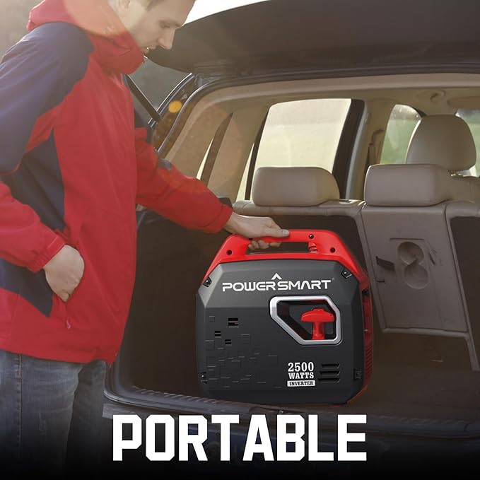 2500-Watt Portable Gas Inverter Generator Super Quiet High Fuel-Efficient Generator Lightweight EPA Compliant