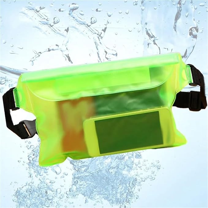Waterproof Dry Bag 3 Layers High Waterproof Sealing Swimming Bag Large Size Transparent Underwater Dry Protection Bag for Mobile Phone for SwimmingBoating(Sky Blue)