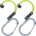 GEAR AID HEROCLIP 360° Swivel Carabiner Gear Clip and Hook (Medium) for Camping Backpack Suitcases and Garage Organization