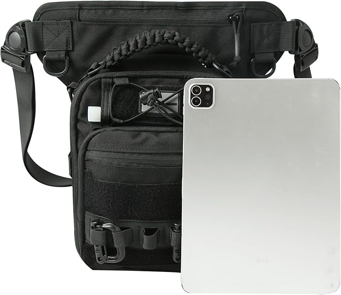 Tactical Dropper Leg Waist Pack Multi-Purpose Waterproof Outdoor Camping ECD Toolkit for Urban Commuting Camping and Fishing