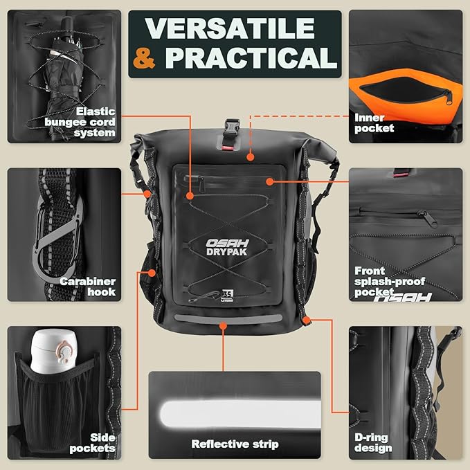 OSAH DRYPAK 35L &amp 55L Waterproof Backpack