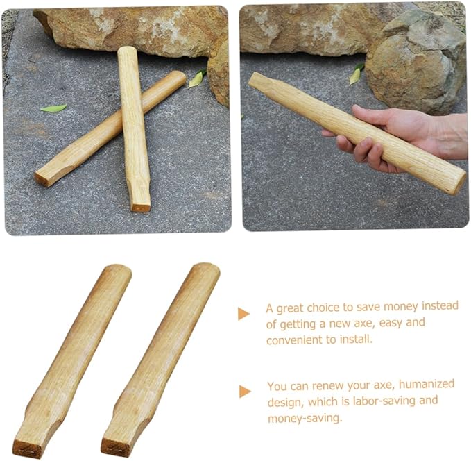 Toddmomy 10pcs Outdoor Axe Handle Replacement Square Wood Axe Handle Durability