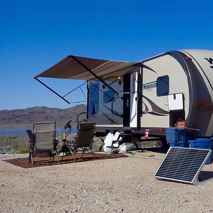 SUNER POWE Adjustable Solar Panel Mount Racks - Folding Mounting Tilt Brackets for Wall Roof RV and Off Grid Solar System