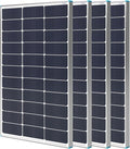 Renogy 4PCS N-Type 100 Watt Solar Panels 16BB 12V 400W Solar Panel 25% High-Efficiency PV Module Power Charger for RV Marine Rooftop Farm Battery and Other Off-Grid Applications 4-Pack 100W
