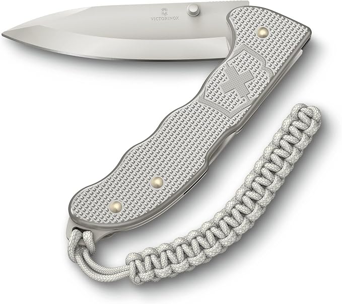 Victorinox Evoke Swiss Army Knife Featuring a Foldable Blade with Thumb Stud and Lockback Mechanism