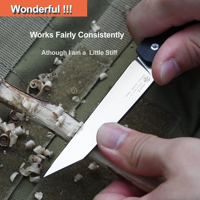 Ruike P865 EDC Camping Folding Pocket Knife14c28n SteelLiner LockG10 HandleBlet Clip