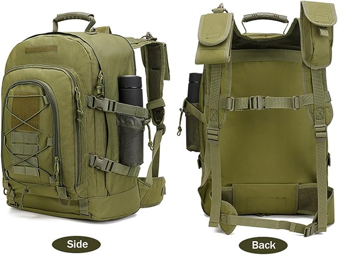 Large tactical military backpack Army Daypack Assault Pack for Men Molle Backpacks Bug Out Bag 3 Day Pack for Hiking Camping Travel Hunting (Army Green)