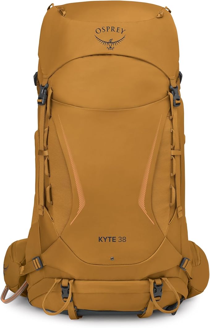 Osprey Kyte 38L Women's Backpacking Backpack - Hiking &amp Camping Bag with Waterproof Raincover Barley Brown X-Small/Small