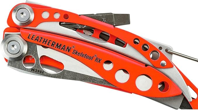 LEATHERMAN Skeletool RX Multitool with Serrated Knife and Glass Breaker Red