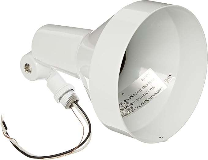 RAB Lighting H101W Landscape Bell Shaped H System Par Flood PAR38 Type Aluminum 150W Power White