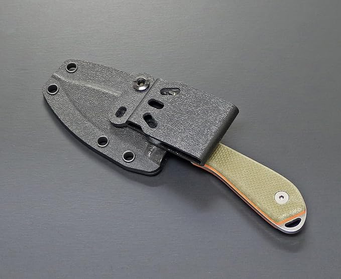 WhiteRiver Model 1 Pro Green/Orange Textured G10 Handle WRM1-TGO