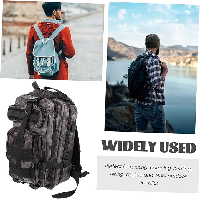 Outdoor Tactical Backpack Large Capacity Practical Storage for Camping and Survival Gear Sturdy Water-Resistant Design Multi-Purpose Double Shoulder Bag for Hiking and Travel