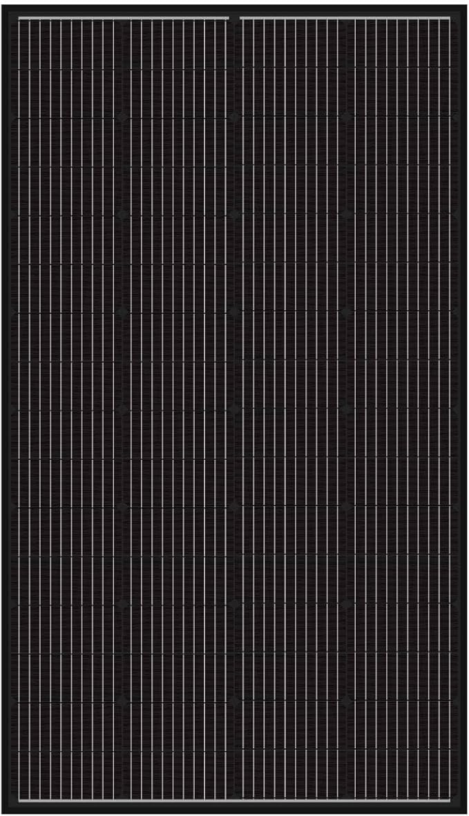 Newpowa 10BB Cell 200W Monocrystalline 200 Watt 12V Solar Panel Black Frame High Efficiency RV Marine Boat Off Grid