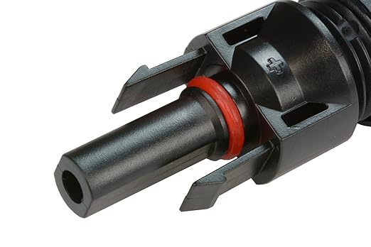 TEMCo Solar Panel Extension Cable 12 AWG 5 Ft Red + 5 Ft Black w/Staubli MC4 Connectors