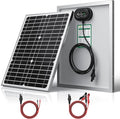 SUNER POWER 24V 20W Solar Battery Charger Maintainer Built-in Ultra Smart MPPT Charge Controller Waterproof 20 Watt Solar Panel Trickle Charging Kit for 24Volt AGM Lead-Acid Lifepo4 Battery