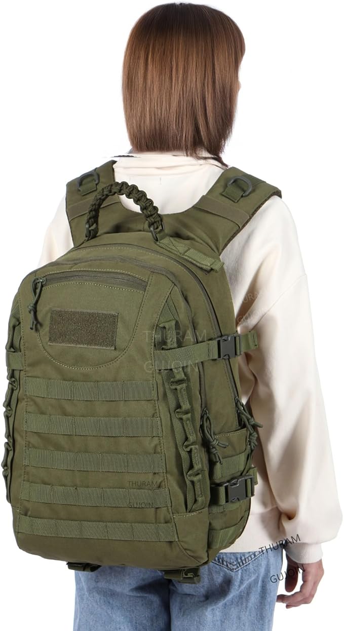 38L Nylon Waterproof Trekking Fishing Hunting Bag Backpack Outdoor Military Rucksacks Tactical Sports Camping Hiking (Green)