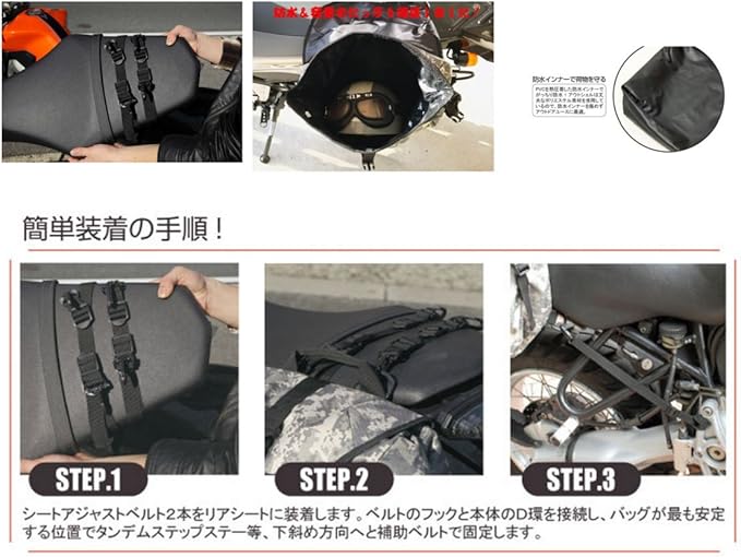 Degner waterproof side bag WATER PROOF SIDE BAG digital duck NB-92 DGCM