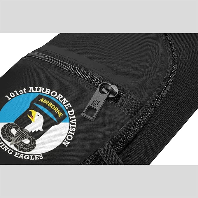 101st Airborne Division with Jump Wings Chest Pack Leisure Shoulder Crossbody Chest Bag