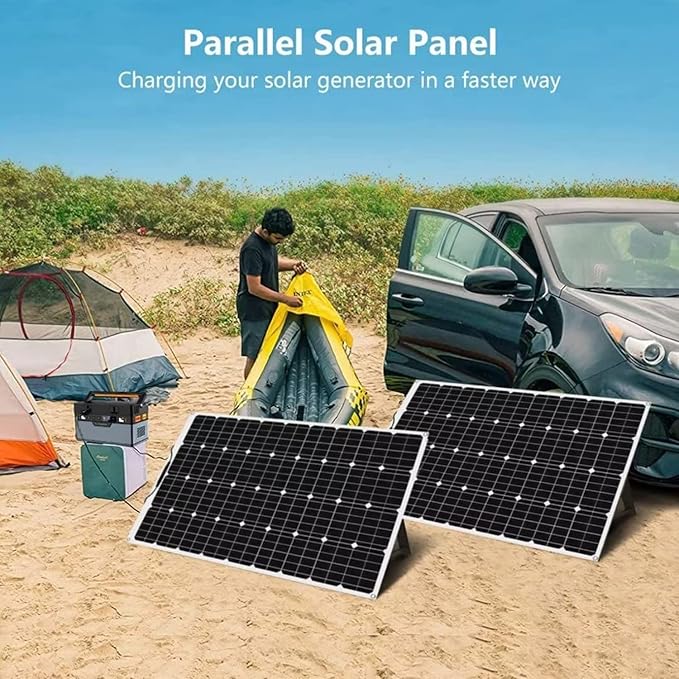 1600 Watt Solar Panel Kit 4 × 400 Watt Flexible Solar Power Panel Photovoltaic Module with 40A Solar Charge Controller Monocrystalline Solar Panel for Camping Off Grid Battery Charging Boat