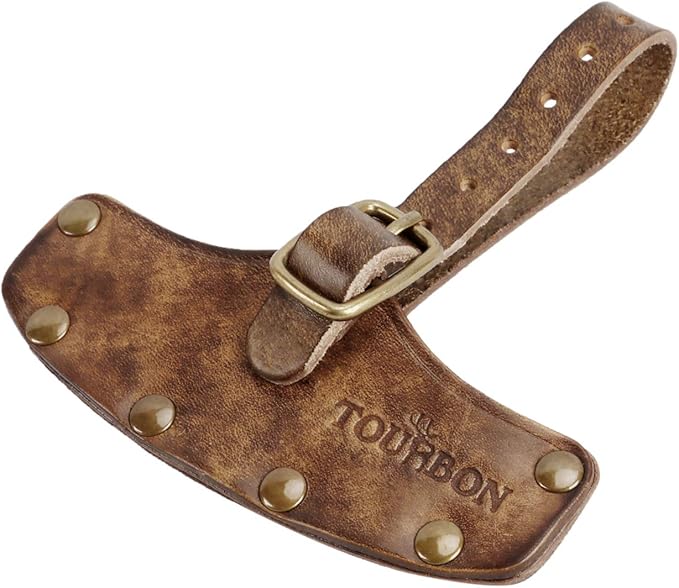 Tourbon Leather Axe Blade Cover Hatchet Head Sleeve Small Tool Case