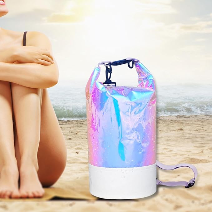 Waterproof Dry Bag PVC Float Bag Swim Beach Backpack Waterproof Bucket for Snowboarding Canoeing Fishing Ski Hiking- 20L