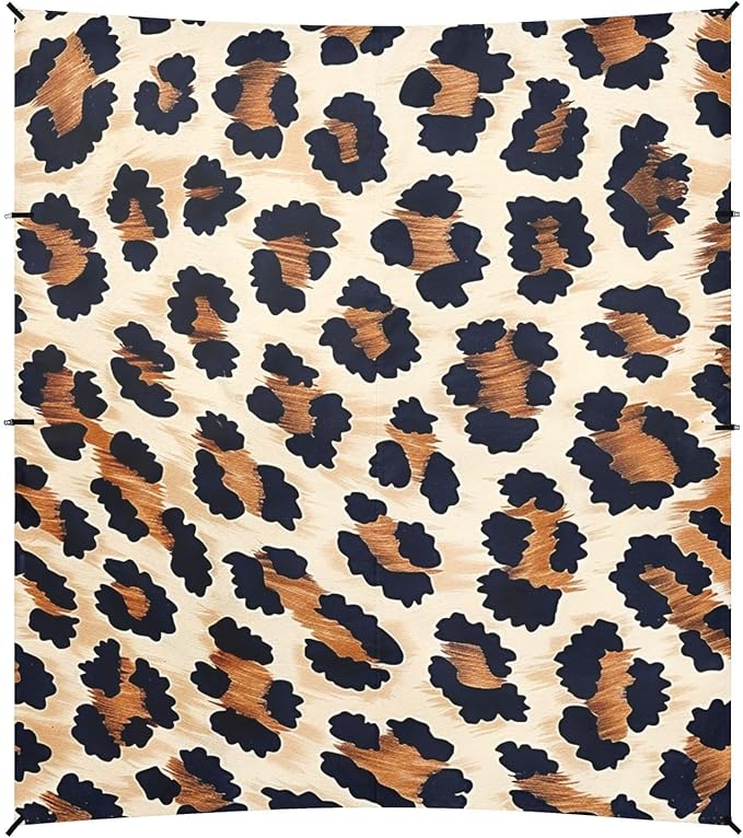 ALAZA Leopard Spot Design Pattern Beach Tent Sun Shelter Portable Canopy Sunshade for Outdoor Camping Picnics Backyard Fun 10x9 ft