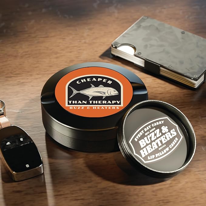 Buzz &amp Heaters Zyn Container - Metal Holder with Pouch Cans for Fishing - Cheaper Than Therapy