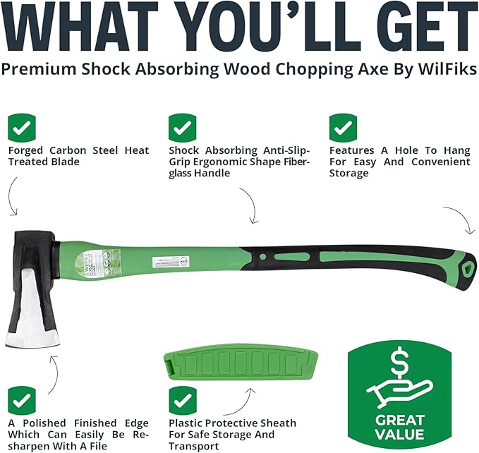 WilFiks Hatchet Axe (26 Splitting Axe)