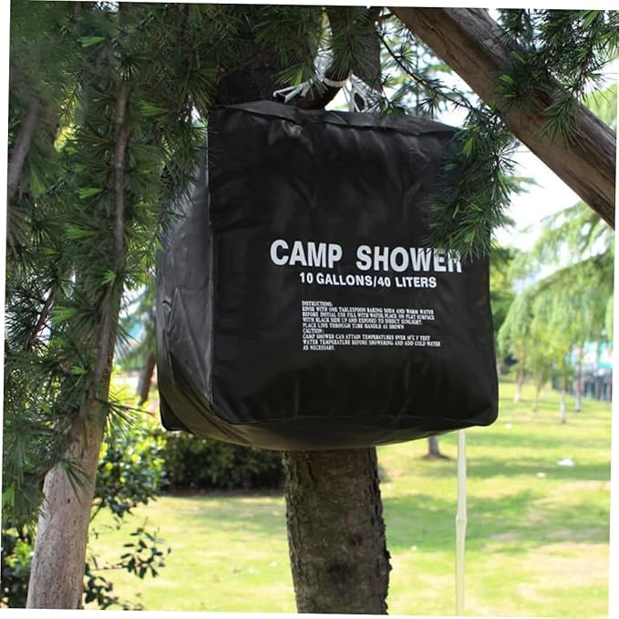 Happyyami Solar Shower Bag Solar Heating Bag for Outdoor Camping Durable Material Heats Water Hours for Warm Showers Anywhere