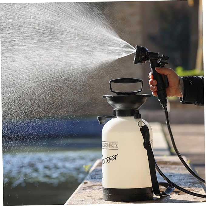 Portable Shower Portable Camping Shower 5L with 10 Modes Sprayer Head and 9.84ft Hose for Garden Picnic Hiking Beach Car Cleaning