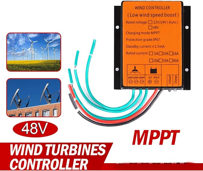 3000W MPPT Charge Controller12V-220V for Wind Turbine10A 20A 30A Low Wind Speed Volatge Regulator for Wind Generator Three Phase220v