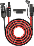 MOOKEERF Solar Panel to SAE Adapter Cable - 25ft 10AWG Solar Extension Cable for RV Solar Panel Caravan Battery Charger Kit with SAE Polarity Reverse Adapter(25 feet)