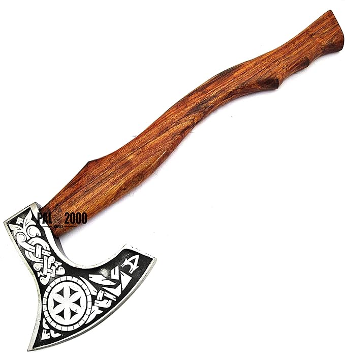 Splitting Axe Camping Chopping Hatchet Viking Tomahawk Battle Hunting Outdoor 9963