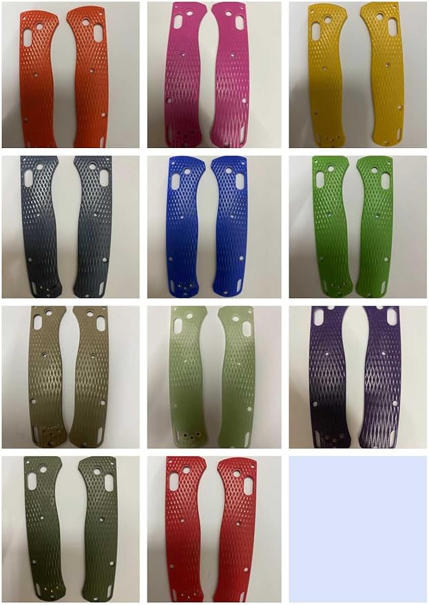 1 Pair G10 Scales Handle Patch Replacement in Pink Color Fits for Bugout 535