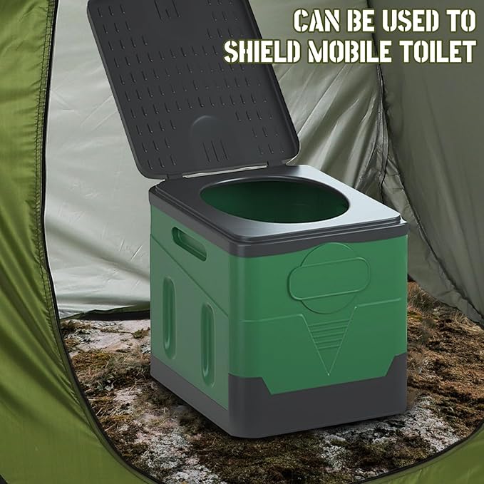 NUOBESTY Portable Camping Shower Tent Pop Up Privacy Changing Tent Camp Toilet Lightweight Waterproof Shelter for Travel and Hiking