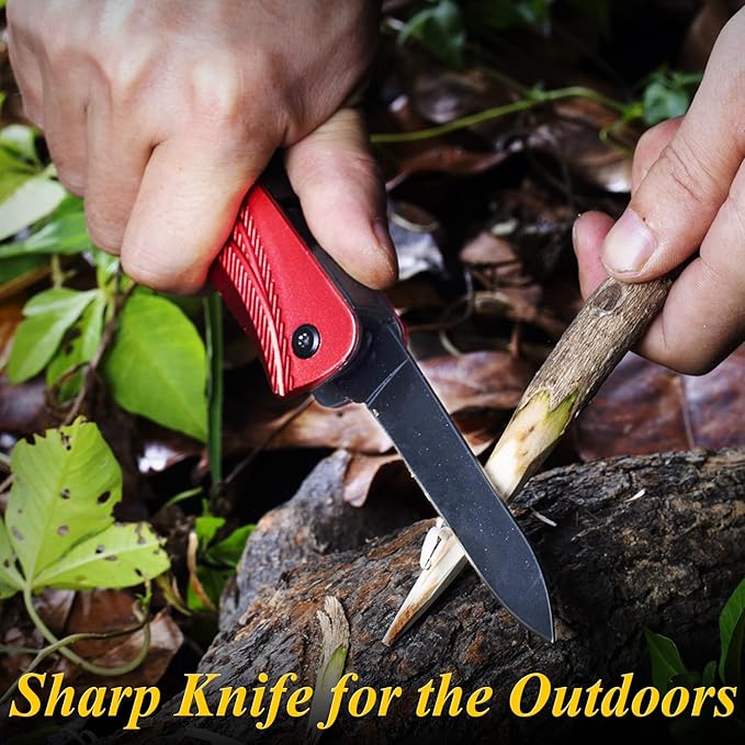 RoverTac Camping Hatchet Multitool Axe Survival Gear 14-in-1 Multi Tool Axe Hammer Knife Saw Bottle Opener Fire Starter Whistle Gifts for Men Dad Him Perfect for Camping Survival Hiking Fishing